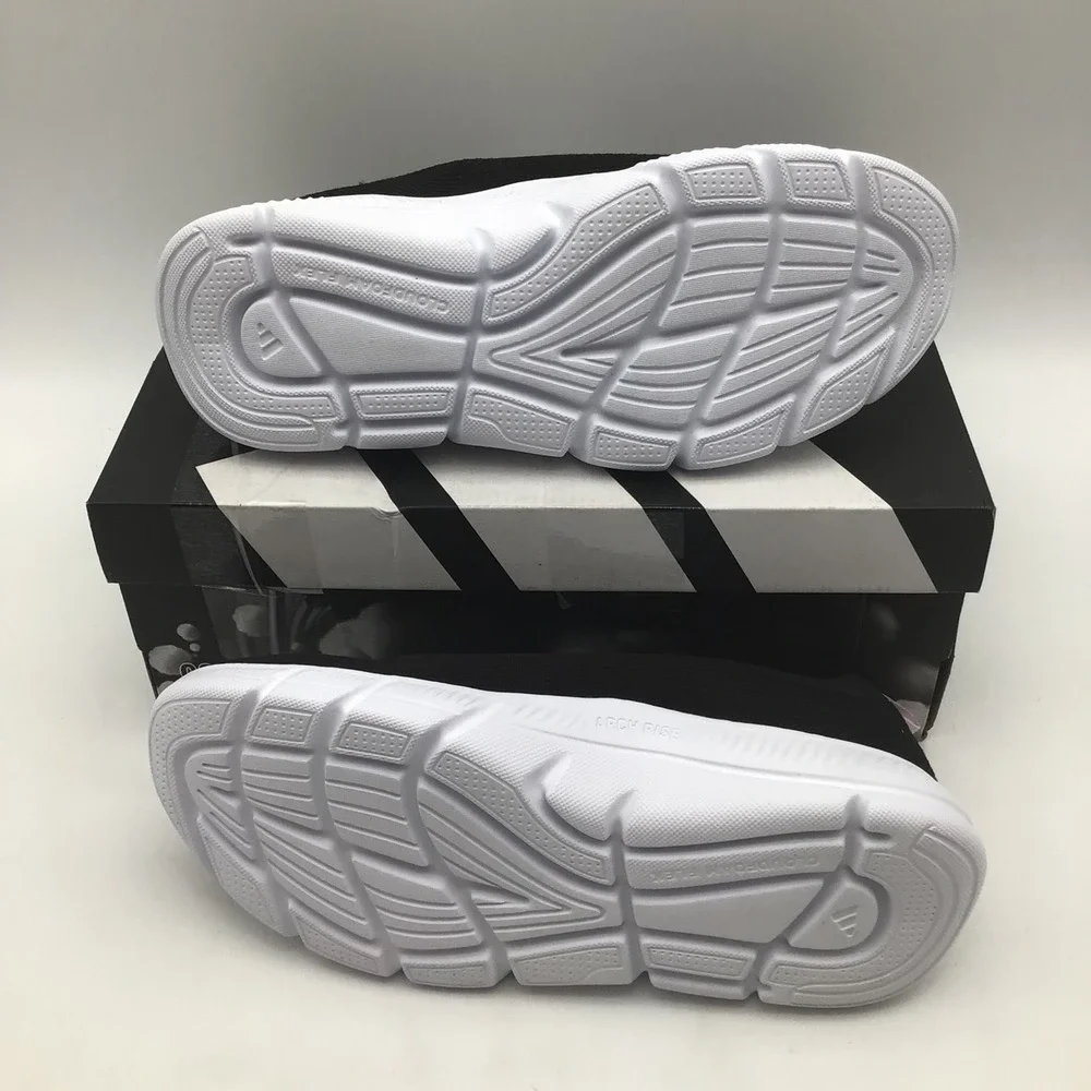 Adidas Cloudfoam Flex Slounge Womens Size 8 Wide Black Running Shoes KI3458 NEW